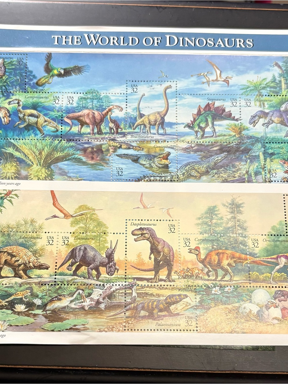 Stamps-The World of Dinosaurs